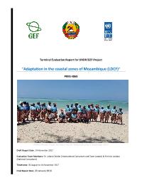 Terminal Evaluation of the Adaptation in the Coastal Zones of Mozambique Project