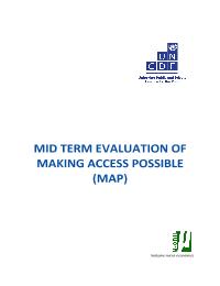 Mid-term Evaluation of the Making Access Possible (MAP) programme