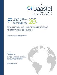 Independent Evaluation of UNCDF’s Strategic Framework and Gender Policy and Strategy