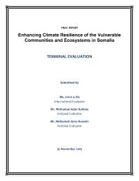 Enhancing Climate Resilience of Vulnerable Communities