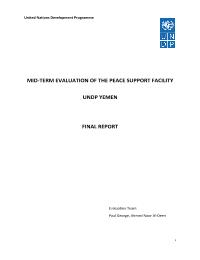 Peace Support Facility Mid-Term Evaluation