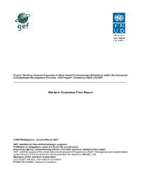RIO Project "Building National Capacities to Meet Global Environmental Obligations within the framework of Sustainable Development Priorities" mid-term evaluation
