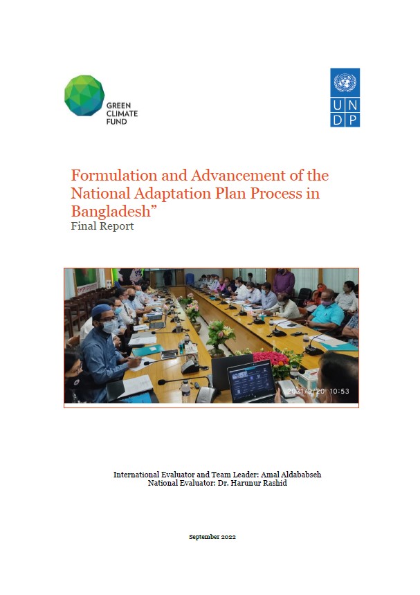 Final Evaluation: Formulation and Advancement of the National Adaptation Plan Process in Bangladesh