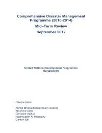 Comprehensive Disaster Management Programme (CDMP) Mid Term Evaluation