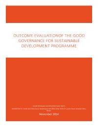 Evaluation of country programme outcomes under good governance and sustainable development