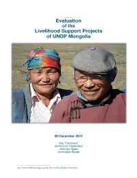 Evaluation of the Livelihood Support Projects (Enterprise II and Alternative Livelihood Project)