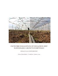 OUTCOME EVALUATION OF INCLUSIVE AND SUSTAINABLE GROWTH PORTFOLIO FINAL EVALUATION REPORT